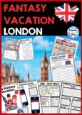 London Unit Study - Fantasy Vacation | Plan a trip | No Prep