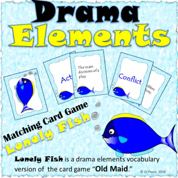 Preview of Elements of Drama Game - Drama Vocabulary Matching Card Game