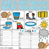 Long A: AI and AY Words Write the Room