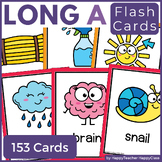 Long A Flashcards with Pictures - Vowel Team Flash Cards -