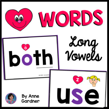 Preview of Long Vowel Team Heart Word Posters & Games {Aligns with The Science of Reading}