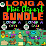 Long A Mini Bundle Clipart | Phonics Activities | ai | ay