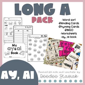 Preview of Long A Pack (ay, ai)