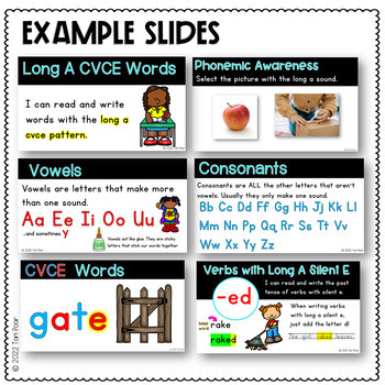Long A Phonics Unit With Teaching Slides & Printables by Naturally Winsome