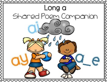 Preview of Long A Shared Poem with Powerpoint Companion - ai, ay, a_e