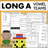 Long A Spelling Patterns Worksheets and Activities Vowel T