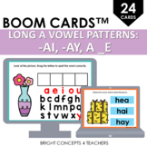 Long A Vowel Patterns {-AI, -AY, A_E}: BOOM Cards / Digita