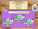 Long A Vowel Teams & A_E Differentiated Phonics ice cream 