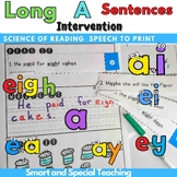 Long A Word Sentences & Stories  Science of Reading Speech