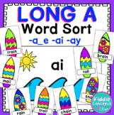 Long A Word Sort - a_e, ay, ai