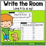 Long A  (a, ai, ay) Write the Room & Writing Center Activities