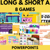 Long A and Short A Phonics | ELA Review Games | Kindergart