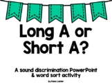 Long A or Short A? A Sound Discrimination Powerpoint