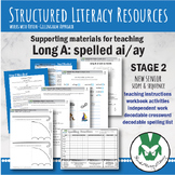 Long A spelled ai/ay teaching resources for Structured Literacy