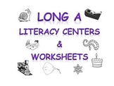 Long A vowel sound literacy center activities & worksheets