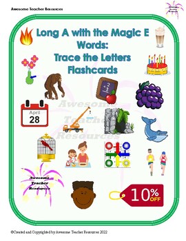 Phonics- Magic E / Long Vowel Silent E activities with Magic e Wands