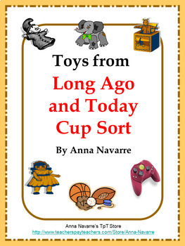 Preview of Long Ago and Today Cup Sort