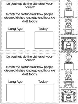 Long Ago and Today Interactive Reader by The Teaching Fox | TpT