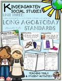 Kindergarten Social Studies Unit Long Ago and Today