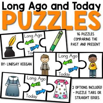 Preview of Long Ago and Today Puzzles