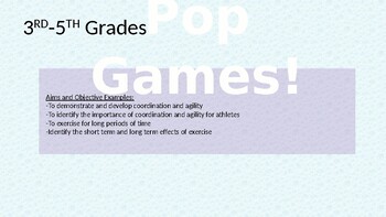 Preview of Distance Learning Interactive Game for PE