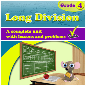 Preview of Long Division - grade 4, common core (Distance Learning)