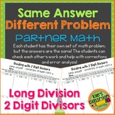 Long Division With 2 Digit Divisors Partner Activity