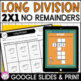 Long Division 2 Digit by 1 Digit No Remainders Google Slid