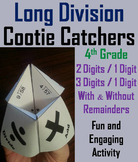 4th Grade Long Division Activity (Cootie Catcher Foldable 
