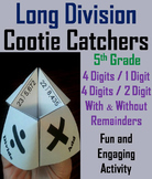 5th Grade Long Division Activity (Cootie Catcher Foldable 
