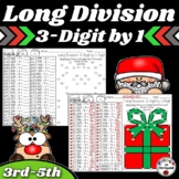 Long Division 3-Digit by 1-Digit No Remainders Christmas 3