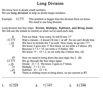 long division 5th 6th grade individualized math worksheets