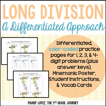 Preview of Long Division: A Differentiated Approach
