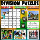 Long Division Activity - Hands on Division Puzzles! - Grad