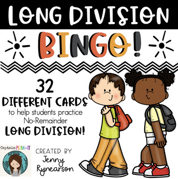 Preview of Long Division with No Remainders BINGO! *32 Different Cards*