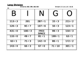 Long Division Bingo