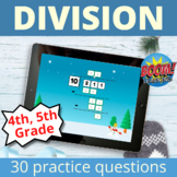 Long Division Boom Cards Winter Theme