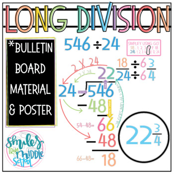 Preview of Long Division Bulletin Board
