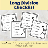 Long Division Checklist