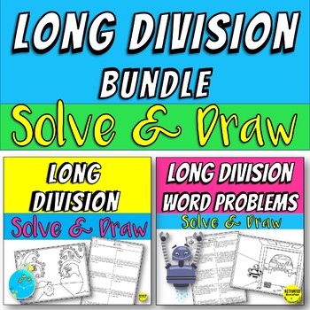 Preview of Long Division Color By Answer Bundle