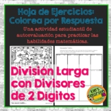 Long Division Color by Number - División Larga con Divisor