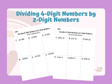 Long Division: Dividing 4-Digit Numbers by 2-Digit Numbers