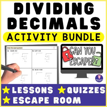 Preview of Long Division & Dividing Decimals Activity BUNDLE