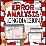 Long Division Error Analysis | Digital and Printable