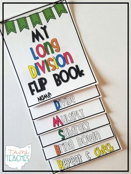 Preview of Long Division Flip Book {a step-by-step guide}