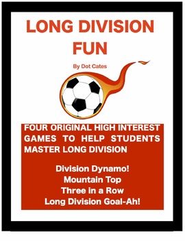 Preview of Long Division Fun!  4 Original Partner Games for 4th - 6th Grade