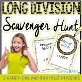 Long Division Practice Games Scavenger Hunt
