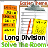Long Division Games with 1 Digit Divisors - Solve the Room
