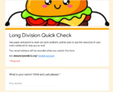 Long Division Google Form