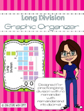 Long Division Graphic Organizer and Task Cards